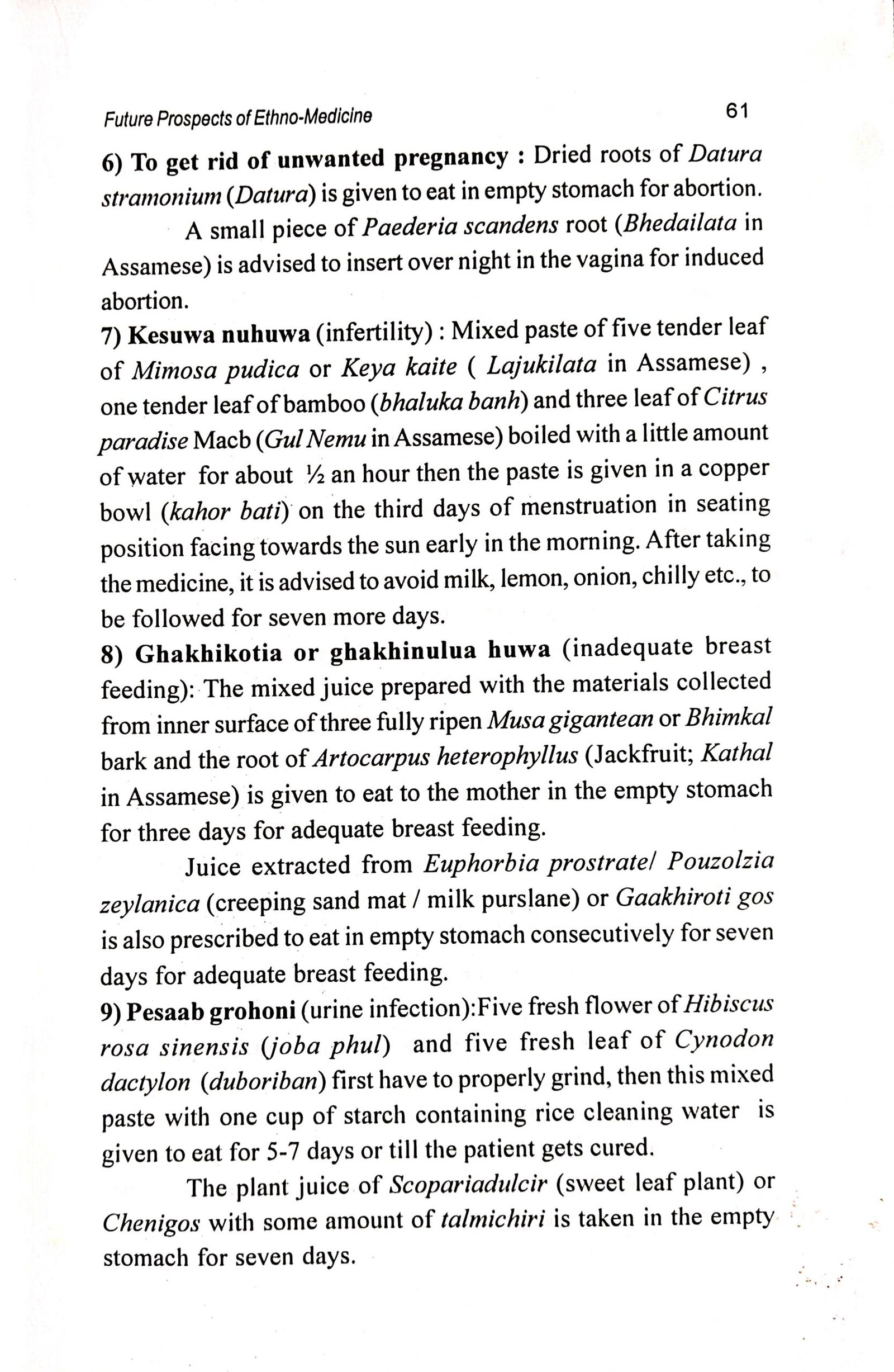 Ethno Medicine and their Practices among the Kaibartas of Assam